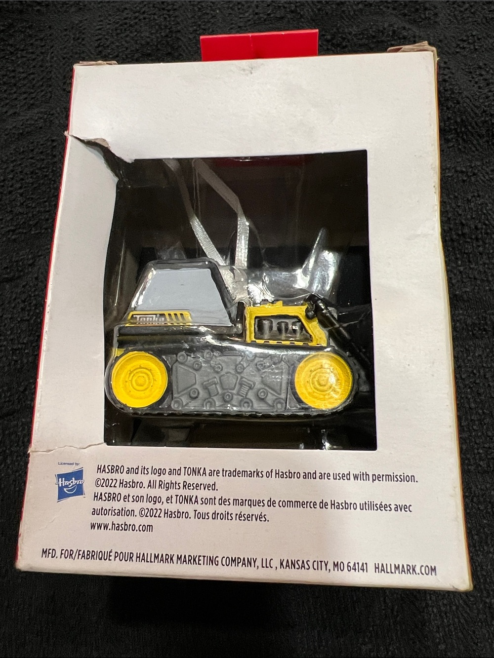 Tonka Yellow & Gray Bulldozer Hallmark Ornament - Picture 4 of 4